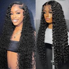 PRICES MAY VARY. 13x4 Wigs Human Hair Material: 10A Brazilian Virgin human hair deep wave lace front wigs. No shedding,no tangling. The hair is soft, natural look,full and thick,health and comfort,smooth and bouncy, with natural luster and color. 13x4 HD transparent lace: 13x4 lace front wigs human hair, uses best swiss hd transparent lace, Glueless Wig for Women, Can be Parted Middle Part and Side Part. Suitable for All Skin Tones, More natural look, more natural like your own hair. Texture Sil Deep Curly Lace Front Wig, Deep Wave Lace Front Wigs, Glueless Wigs, Glueless Wig, Lace Front Wigs Human Hair, Curly Lace Front Wigs, Wigs Human Hair, Deep Curly, Body Wave Wig