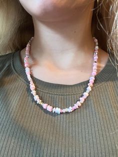 Cute pink beaded necklace Pink Beaded Necklace, Fair Haven, Pink Beaded, Pink Necklace, Beaded Necklaces, Cute Pink, Necklace Etsy, Beaded Necklace, Jewelry Necklaces