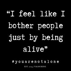 a black and white quote with the words i feel like i both people just by being alive