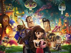 an animated movie poster with characters from the cartoon cocomel and friends in front of a carnival