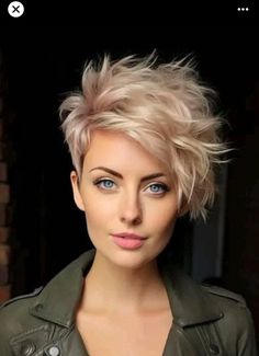 Short Assymetrical Hair Undercut, Pixie For Wavy Hair, Punk Haircuts For Women, Chocolate Ravioli, Hair Styles Short Hair, Styles Short Hair