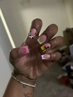 IG @dbd.nailstudio baltimore tech! Natural Nail Designs, Girly Acrylic Nails, Aesthetic Nails, Casual Nails, Nails Idea, French Acrylic Nails, Short Square Acrylic Nails, 9th Grade, Unique Acrylic Nails