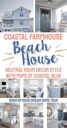 an advertisement for the coastal house beach house