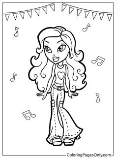 54 Bratz Coloring Pages - ColoringPagesOnly.com