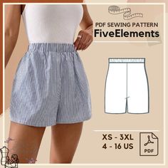women's shorts sewing pattern