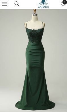 Green Long Prom Dress, Prom Dress Inspo, Senior Prom Dresses