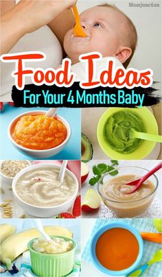 food ideas for your 4 months baby