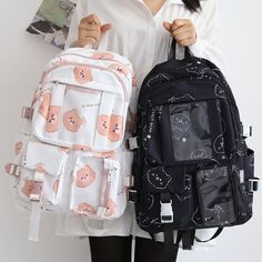 Kawaii Bags Backpacks, Cute School Bag, Celana Jogger Wanita, Lukisan Fesyen, Cute School Bags, Stylish School Bags, Cute School Stationary