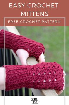 the knitted arm warmer is shown with text that reads, free crochet pattern