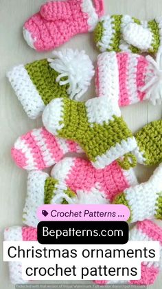 crochet patterns for christmas ornaments and booties