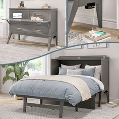 a collage of photos showing different types of furniture