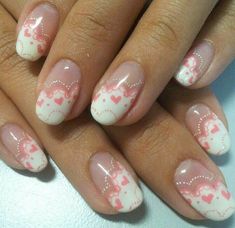 aesthetic, pink, red, coquette nails Coquette Nails, Kawaii Nail Art, Really Cute Nails, Soft Nails, Kawaii Nails, Manicure Y Pedicure, Cute Nail Art, Funky Nails, Nails Short