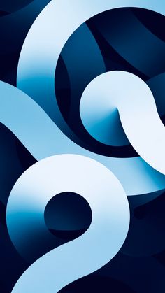 an abstract blue and white background with the letter s