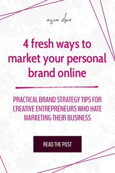 Are you looking for ways to make your business and personal brand stand out on social media? Because it’s actually really simple! In this blog post, I’m sharing four surprising tips that will help you market yourself online, develop your personal brand, and attract your ideal clients so you can grow your small business. Head to the blog now! Branding Tips for Small Business | Branding Quotes Business | Brand Visibility | Small Business Growth | Entrepreneur Tips Branding Quotes, Small Business Growth, Brand Visibility, Quotes Business, Branding Tips, Entrepreneur Tips, Ideal Client, Small Business Branding, Personal Brand