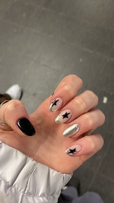 Folklore Acrylic Nails, Concert Nails Short, Nails For The Eras Tour, Uñas Yeri Mua, Almond Nails Easy Designs, Folklore Inspired Nails, Eras Tour Nails Ideas, Nail Designs On Natural Nails, Folklore Nails