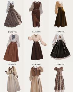 Vintage Dress For Women, Old Academia Aesthetic Outfit, Old Academia Outfit, Casual Outfit Drawing Reference, Headmistress Outfit, Victorian London Fashion, Dark Academia Modest Outfits, Dark Whimsical Aesthetic Outfit, Baju Art