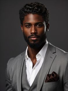 African American Male Models, Handsome Business Men, Handsome African Men, Man Face Claim, Old Black Men, Black Business Man, Black Men Casual Style, Black Male Model