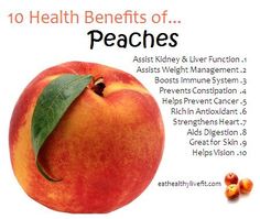 Peaches Health Benefits Benefits Of Peaches, Excellent Health, Fruit Benefits, Coconut Health Benefits, Healthy Benefits, Healing Food, Health Info, Health Remedies