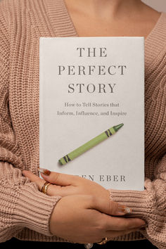 Woman holding a copy of Karen Eber's "The Perfect Story" Best Fiction Books, Fall Mood Board, Writing Dialogue Prompts, Writing Dialogue, Book Suggestions