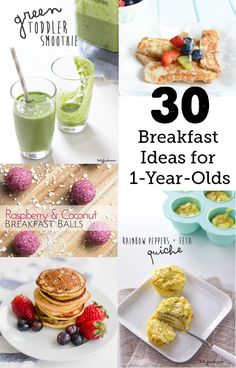 Toddler Food, Healthy Toddler Meals, Breakfast Ideas For 1, Toddler Smoothies, Baby Breakfast, Baby Meals, Recipe For 1, Toddler Breakfast, Toddler Ideas