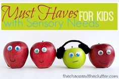 Must Haves for Kids with Sensory Needs Fetal Alcohol, Sensory Therapy, Sensory Tools, Green Apples, Sensory Integration, Homeschool Kids, Sensory Issues, Sensory Processing Disorder