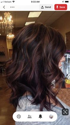 Ombre Hair Colour, Auburn Hair, Fall Hair Color For Brunettes, Brunette Color, Hair Color Ideas For Brunettes, Winter Hair Color, Hair Color Highlights
