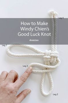 how to make windy chen's good luck knot with instructions for tying it