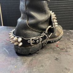 Bootstraps Boot Harness Handmade Genuine Leather Punk Studded Tall Uk 77 Studs Mondo Skull Crusher 4 Row 2 Row Deluxe Heavy Duty Motorcycle - Etsy Mexico Mexico, Punk Fashion, Punk Shoes Men, Punk Shoes, Boot Straps, Rochester Ny, Leather Work, Leather Working, The Row