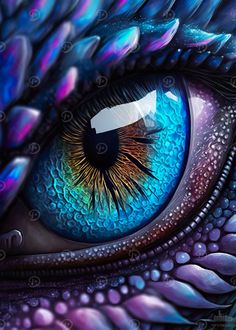 Dragon Eye Drawing Easy, Dragon Eye Painting, Pretty Dragon, Dragon Eye Drawing, Dragon Designs, Dragon Eyes, Eyes Artwork
