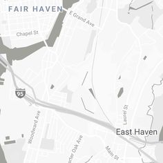 a map with the location of east haven