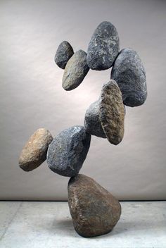 several rocks arranged in the shape of a spiral