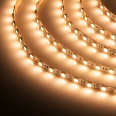 the led strip is lit up and ready to be used in any lighting application or project