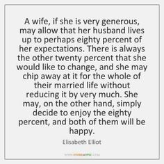 a woman is very generous to her husband, and the man in this picture has