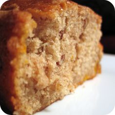 a piece of cake sitting on top of a white plate