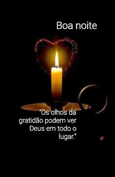 a lit candle in the shape of a heart on a black background with text that reads boa note