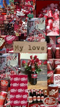 a collage of coca - cola images with the words, my love and pictures