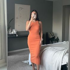 Missguided Racer Chain Open Back Midaxi Ribbed Fitted Bodycon Tank Dress Orange New With Tags, Nwt Us 2/4 Fits Like A Small, Will Fit Tighter For A Medium But There’s Plenty Of Stretch, Will Fit A Little More Like A Straight Dress For An Xs Hugs Your Body Nicely Never Got To Wear Out Has A Nice Thicker Ribbed Fabric, Almost Like Bandage But Less Structured And Softer So Cute For Sunset Dinners Suede Midi Dress, Sheer Long Sleeve Dress, Mock Neck Bodycon Dress, Mustard Yellow Dresses, Bardot Midi Dress, Bodycon Tank Dress, Black Lace Mini Dress, Missguided Dress, Buick Lesabre