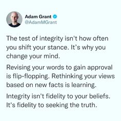 the tweet on adam grant's twitter account has been altered to be