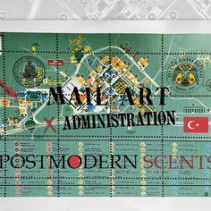 a map is shown on a sheet of paper with the words malaysia and postmodern