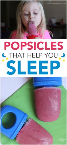 there is a poster for popsicles that help you sleep