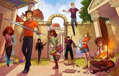 Piper Mclean, Argo 2, Percy Jackson Fanart, Dibujos Percy Jackson, Frank Zhang, Jason Grace, Percy Jackson Fan Art, Percy Jackson Characters