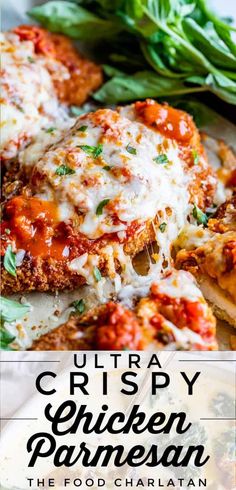 chicken parmesan is an easy and delicious dinner recipe that uses only three ingredients