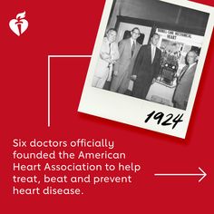 Did you know that in 1921, heart disease was considered a death sentence? But six doctors wouldn't accept that. They founded the AHA, but supporters like you made it real. Through your 100 years of contributions, advocacy, and unending support, we've created a world where heart disease is beatable, not lethal. Click the link to read our story!

http://spr.ly/6494gD4h8 American Heart Association