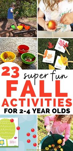 Simple, easy Fall activities for your toddler or preschooler this Autumn! Outdoor Fall activities & indoor activities all learning & educational plus Fall inspired art projects.  All sorts of activities for Fall and Autumn (September, October, November) for 2 year old, 3 year old & 4 year olds). Easy simple Fall activities to keep your toddler or preschooler busy and you sane! Toddlers And Preschoolers, Easy Fall Activities, Autumn Activities For Kids, Fall Preschool, Toddler Fall, Toddler Snacks, Crafts For Boys, Fall Crafts For Kids