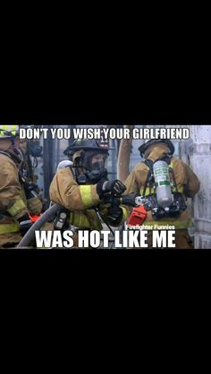 Firefighting women, this is my next goal in life. To be a firefighter on top of being a solider. Humour, Firewoman Female Firefighter, Female Firefighters, Women Firefighters, Firefighter Memes, Gifts For Firefighters, Fire Department Shirts, Firefighter Life, Fire Medic