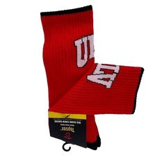 New Unlv Runnin' Rebels Crew Socks 1 Pair Size 6 - 12.5 Ncaa College Fan 1 Pair Of Socks Sock Size 10-13 / Shoe Size 6-12.5 94% Polyester / 4% Rubber / 2% Spandex Ribbed Stay Put Leg - Keeps Sock In Place Arch Support - Cradles Foot For Added Support Half Cushioned Foot - Cushioned Foot For All Day Support Mesh Panel Ventilation - Mesh Panels Allow For Proper Air Flow Keeping Feet Dry Moisture Management - Pulls Moisture Away From Skin Rowing Oars, Team Socks, Soccer Socks, Shin Guards, Mens Crew Socks, Yellow Jacket, J Crew Men, Crazy Socks, Long Socks