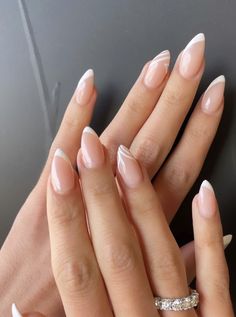 Unghie Sfumate, Minimal Nails, Almond Acrylic Nails