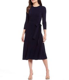 Eliza J Illusion Boat Neck Short Sleeve Sequin Embroidered Floral Lace Midi Dress | Dillard's 3/4 Sleeve Midi Dress, 3/4 Sleeve Black Dress, 3/4 Sleeve Dress, Black Evening Dress Classy, Funeral Dress, Floral Dresses With Sleeves, Ruched Maxi Dress, Black Dress With Sleeves, Modern Feminine