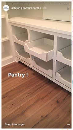 Kitchen Appliance Storage - Yes, Everybody Wants It! Isn't that what you are looking for? Visit now for more ideas. Pantry Pull Out Drawers, Appliance Storage, Pantry Laundry Room, Pantry Laundry, Storage Room Organization, Pantry Makeover