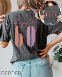 the back of a woman's shirt that has been altered to look like an 80